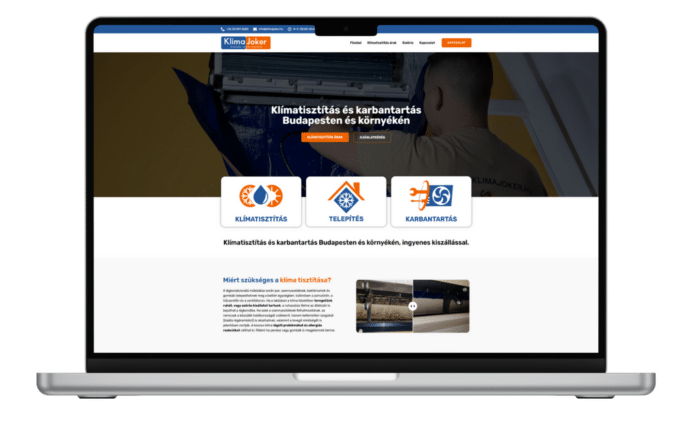 wordpress weboldal készítés design klimajoker